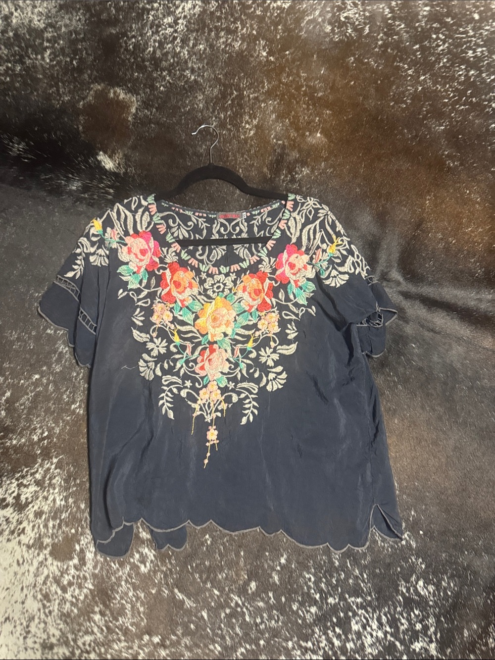 Johnny Was embroidered top